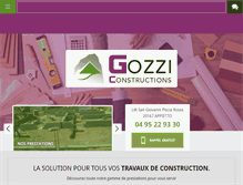 Tablet Screenshot of gozziconstructions.com